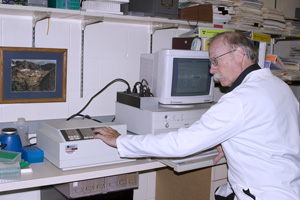 At the lab bench